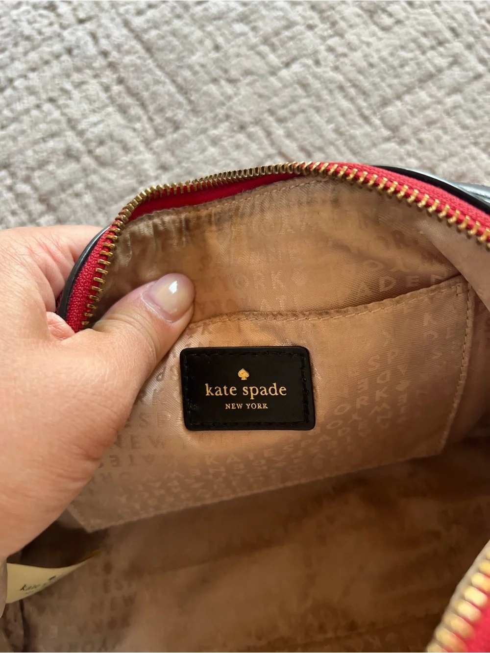 Kate Spade Red and Black Plaid Crossbody